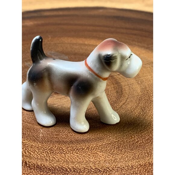 Vintage Japan Porcelain Dog Figurine Hand-Painted 2.5" Tall Collectible Decor Pi - Picture 3 of 8